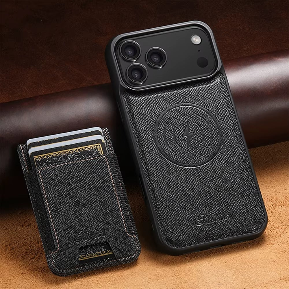 VeronaFolio™ 2-in-1 Magnetic Leather Wallet Case for iPhone 17 / 16 / 15 / 14 Series