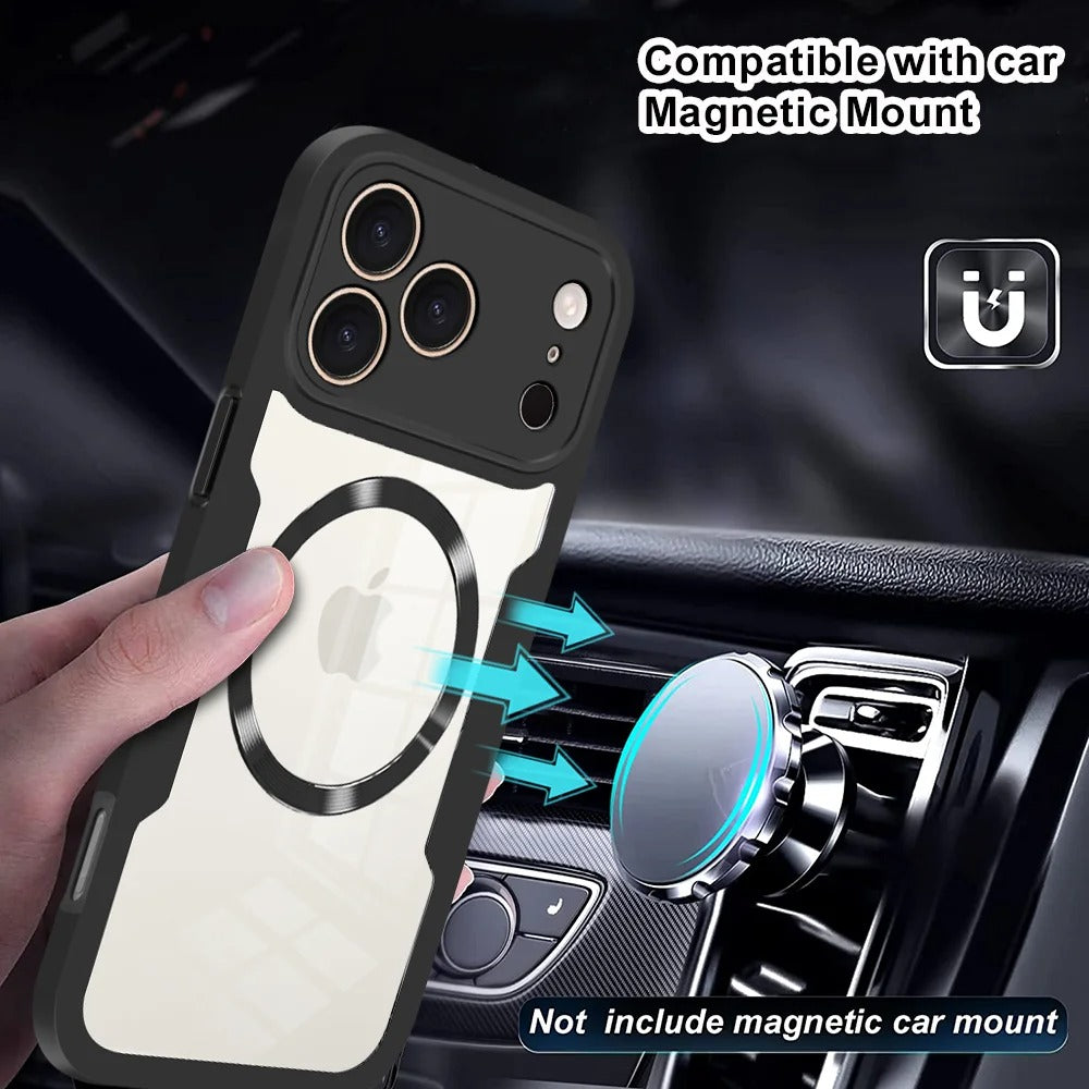 CrystalGuard™ 360 MagSafe Clear Case for iPhone 17 / 16 / 15 / 14 Pro Max
