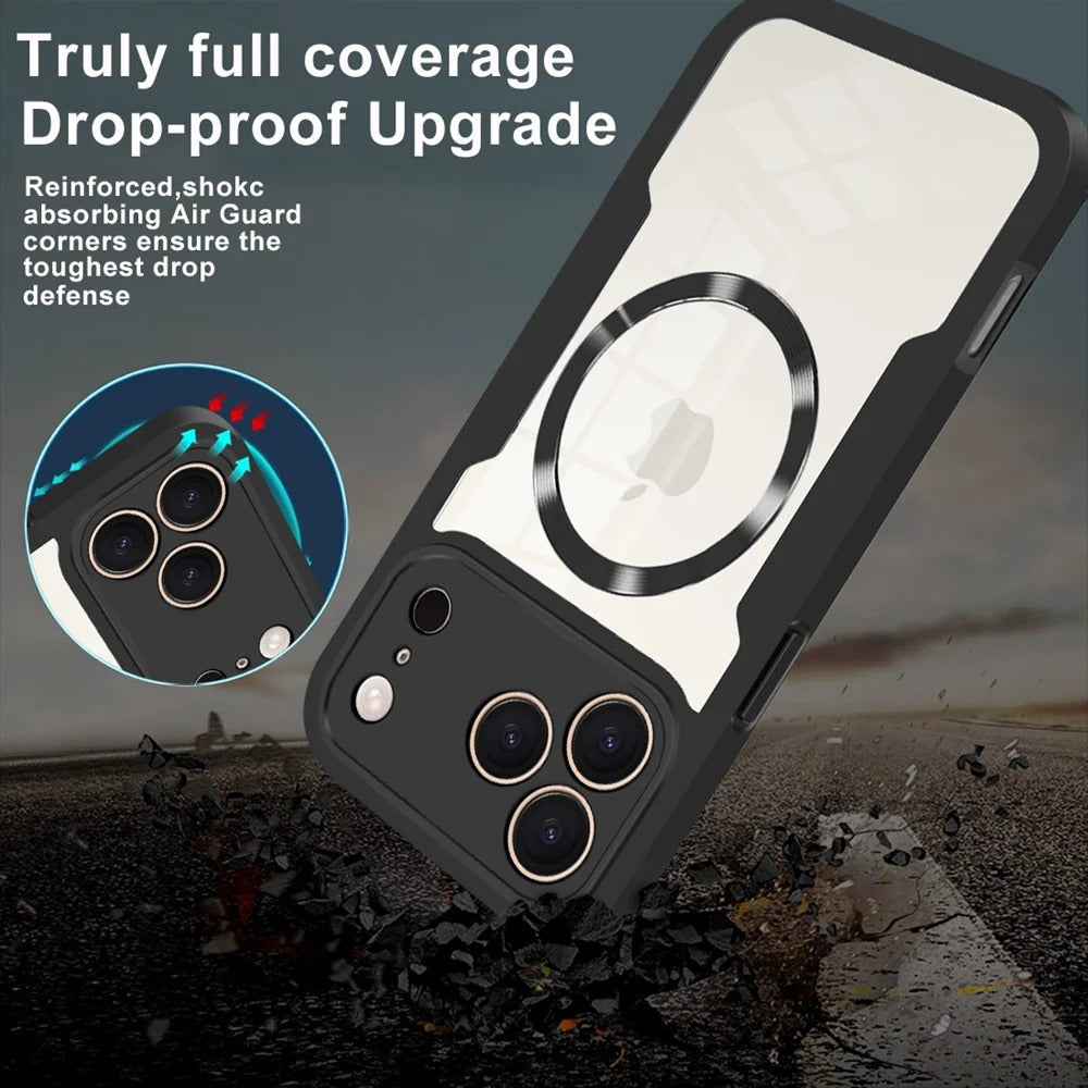 CrystalGuard™ 360 MagSafe Clear Case for iPhone 17 / 16 / 15 / 14 Pro Max
