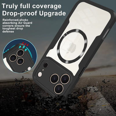 CrystalGuard™ 360 MagSafe Clear Case for iPhone 17 / 16 / 15 / 14 Pro Max