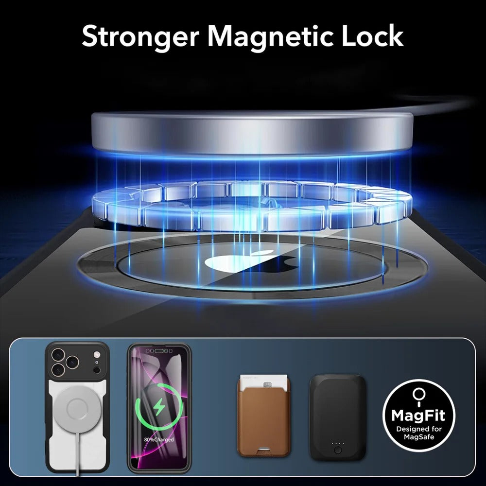 CrystalGuard™ 360 MagSafe Clear Case for iPhone 17 / 16 / 15 / 14 Pro Max