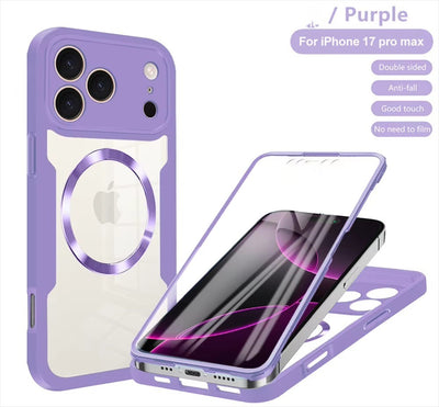 CrystalGuard™ 360 MagSafe Clear Case for iPhone 17 / 16 / 15 / 14 Pro Max