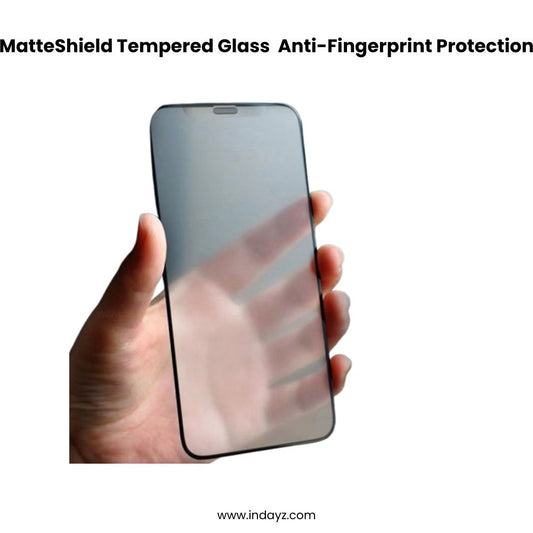 MatteShield Tempered Glass iPhone 14, 15, 16  Anti-Fingerprint Protection