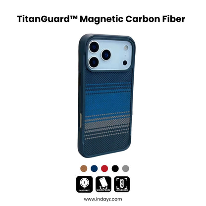 TitanGuard™ Magnetic Carbon Fiber Case for iPhone 17 / 16 / 15 / 14 Pro Max