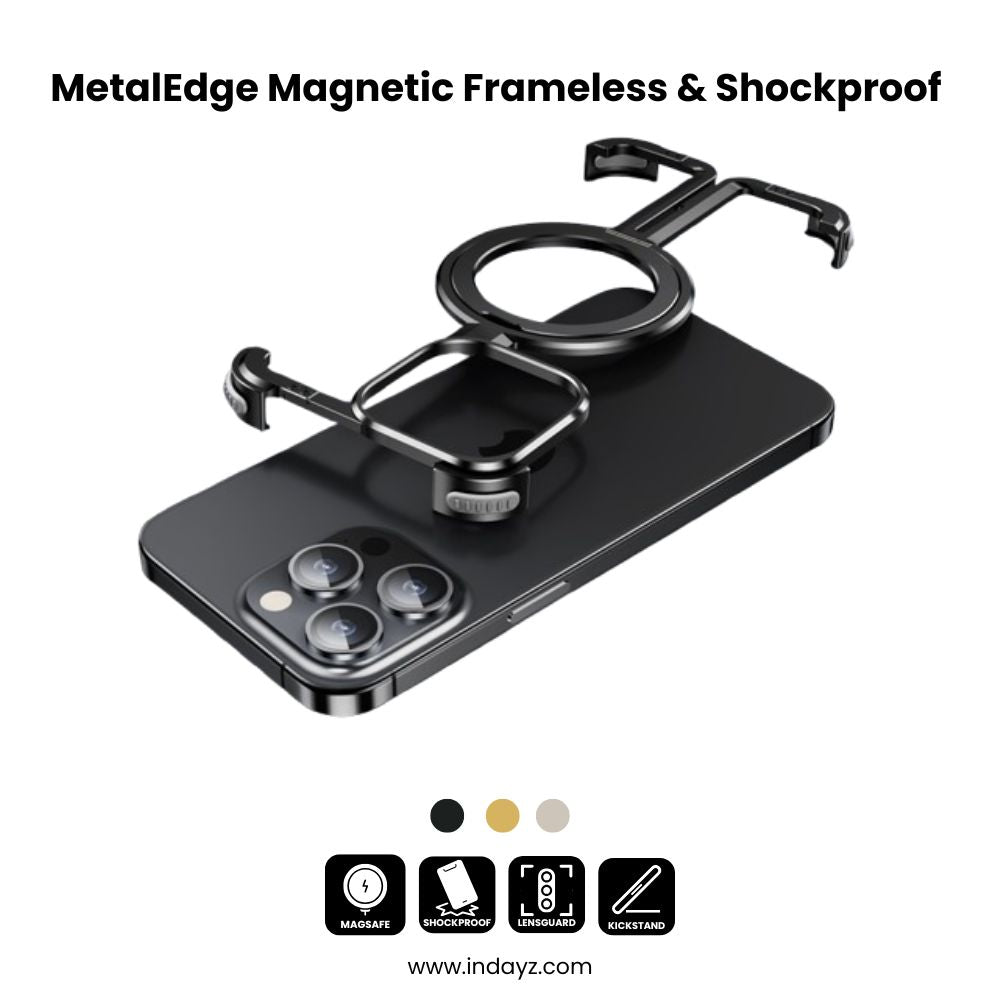 MetalEdge Magnetic  iPhone 16 Pro Max – Frameless & Shockproof Case