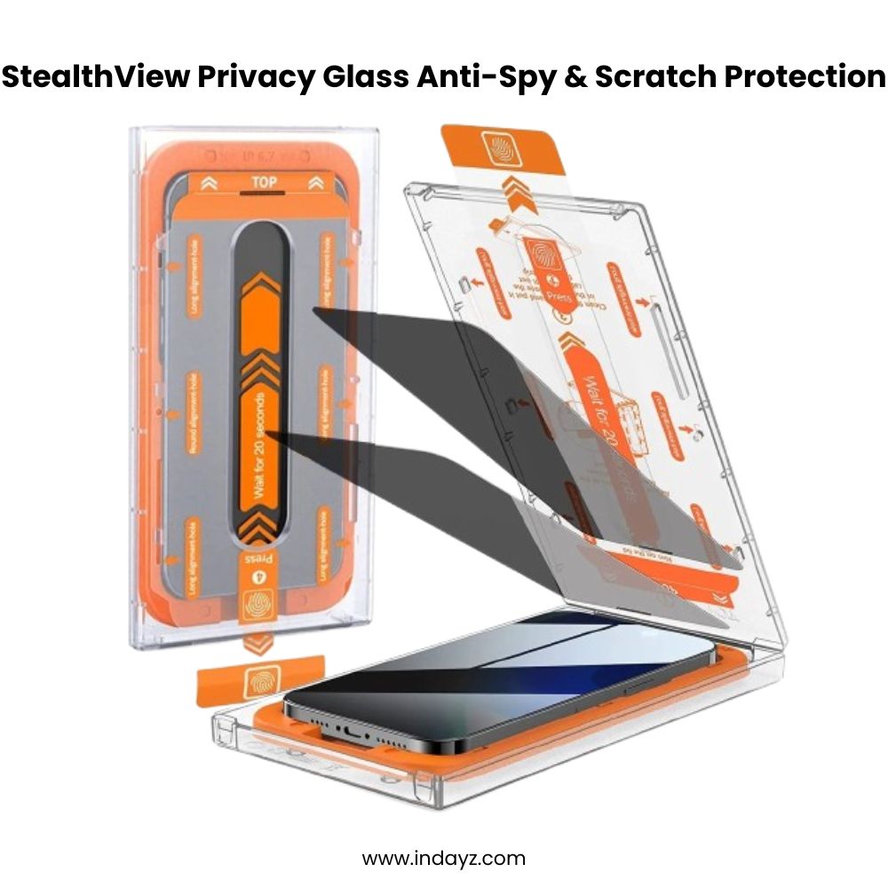 StealthView Privacy Glass  iPhone 14,15,16  Anti-Spy & Scratch Protection