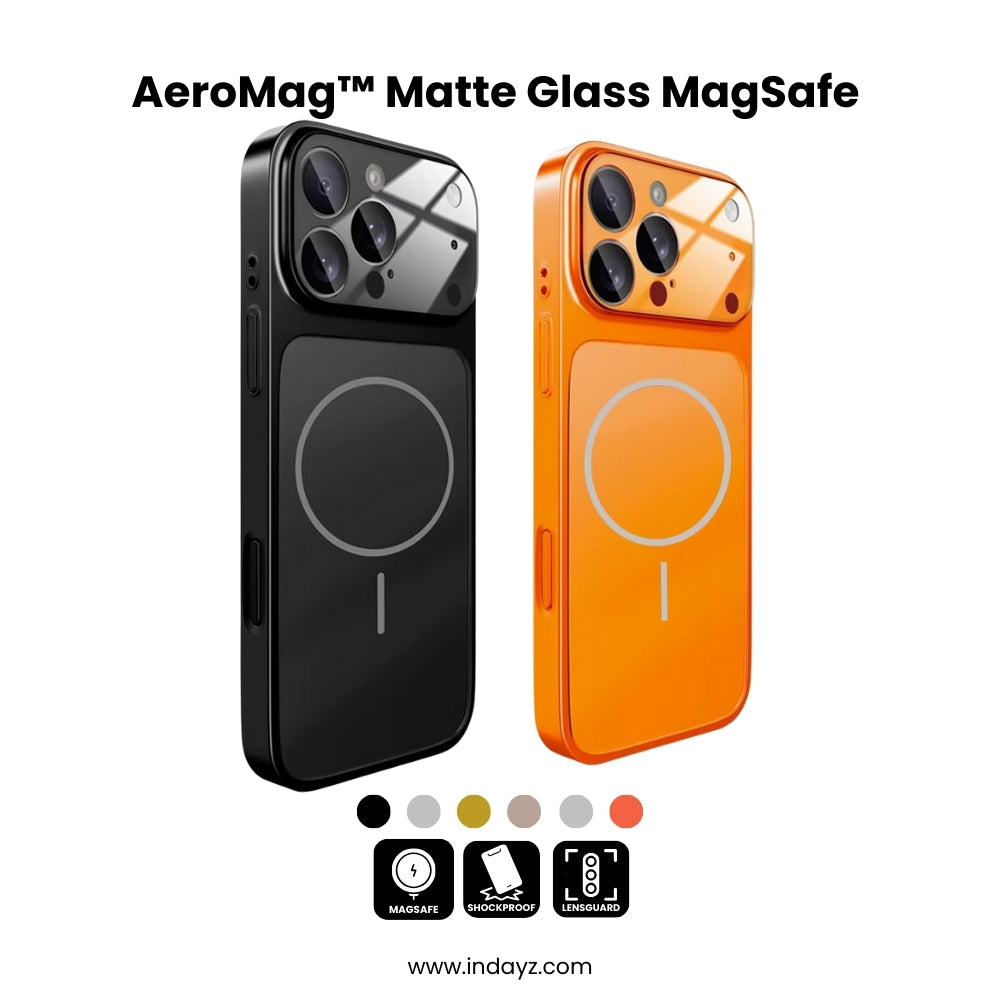 AeroMag™ Matte Glass MagSafe Case for iPhone 17 Pro Max & Series