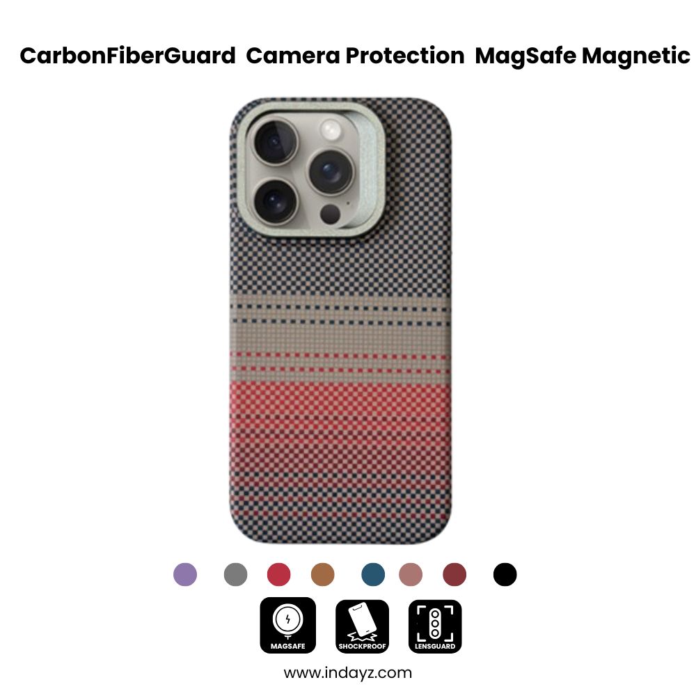 CarbonFiberGuard iPhone 16, 15, 14 Camera Protection & MagSafe Magnetic Case