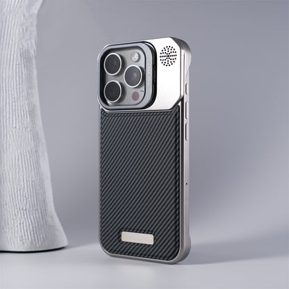 CarbonEdge iPhone   MagSafe Protection with Alloy Lens Holder Case