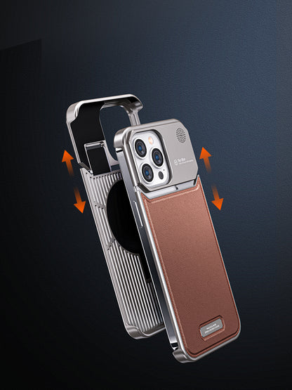 AromaCool Leather  iPhone 16, 15, 14 Magnetic & Heat Dissipating Case