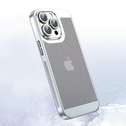 HoneyGrid iPhone 16, 15, 14  Electroplated Mesh Shell & Camera Protection Case