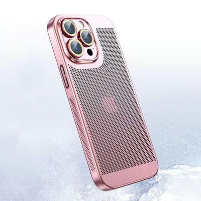 HoneyGrid iPhone 16, 15, 14  Electroplated Mesh Shell & Camera Protection Case