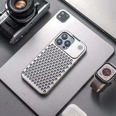 AromaCool Metal iPhone 14-16 Pro Max Fragrance & Cooling Design Case