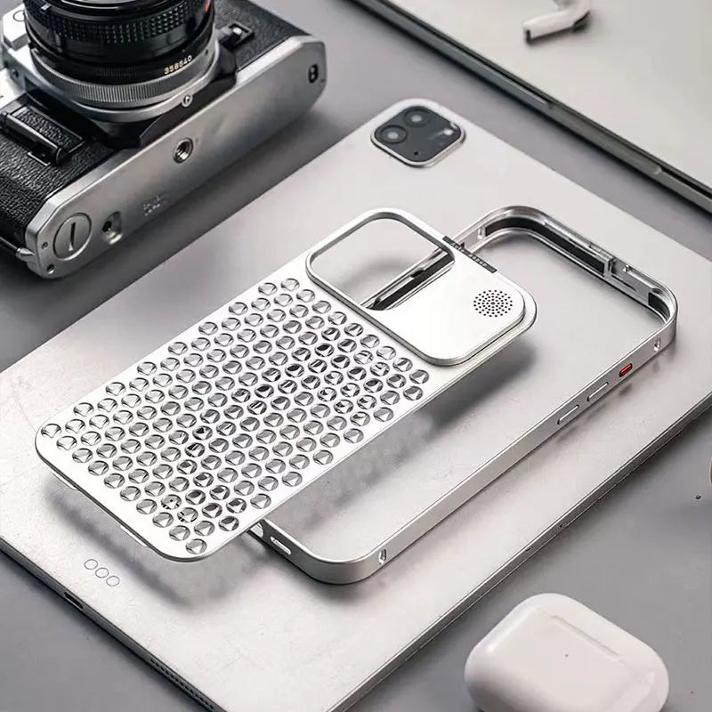 AromaCool Metal iPhone 14-16 Pro Max Fragrance & Cooling Design Case