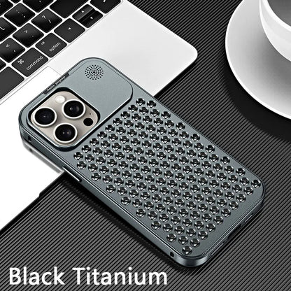 AromaCool Metal iPhone 14-16 Pro Max Fragrance & Cooling Design Case
