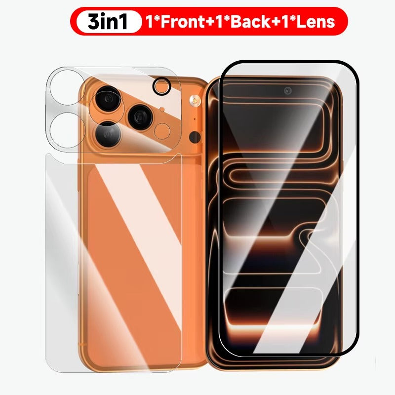 CrystalShield™ 3-in-1 Tempered Glass Screen & Lens Protector for iPhone 17 Series