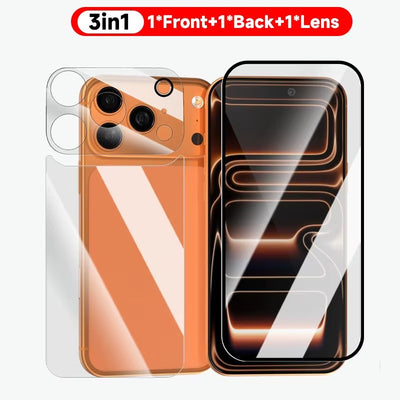 CrystalShield™ 3-in-1 Tempered Glass Screen & Lens Protector for iPhone 17 Series