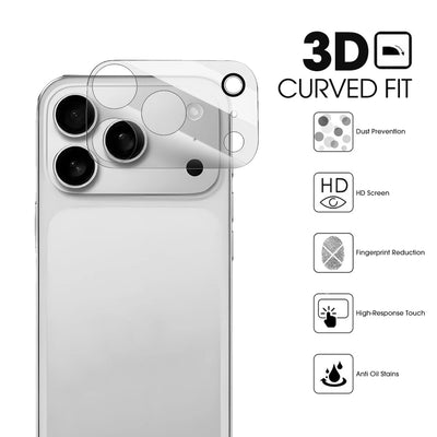 CrystalShield™ 3-in-1 Tempered Glass Screen & Lens Protector for iPhone 17 Series