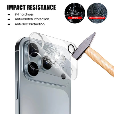CrystalShield™ 3-in-1 Tempered Glass Screen & Lens Protector for iPhone 17 Series