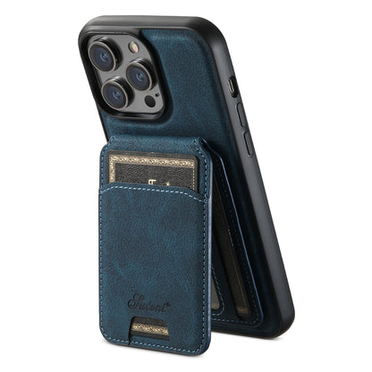 MagCard Leather iPhone 16-14 Pro - Detachable Wallet & Camera Protection Case