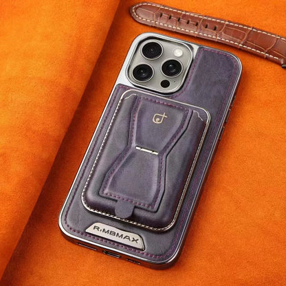EliteWallet Leather  iPhone 16-14 Pro Max - Wallet & Kickstand Case