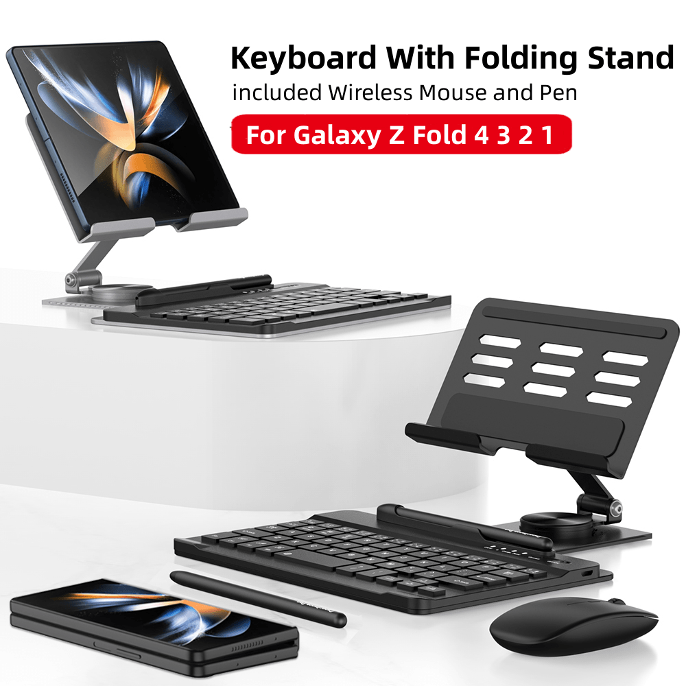 4-in-1 Desk Stand & Bluetooth Keyboard - Z Fold Series - InDayz™
