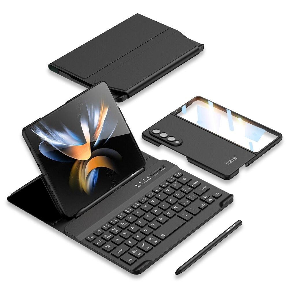 4-In-1 Wireless keyboard Leather Magnetic Flip Case - Z Fold Series - InDayz™