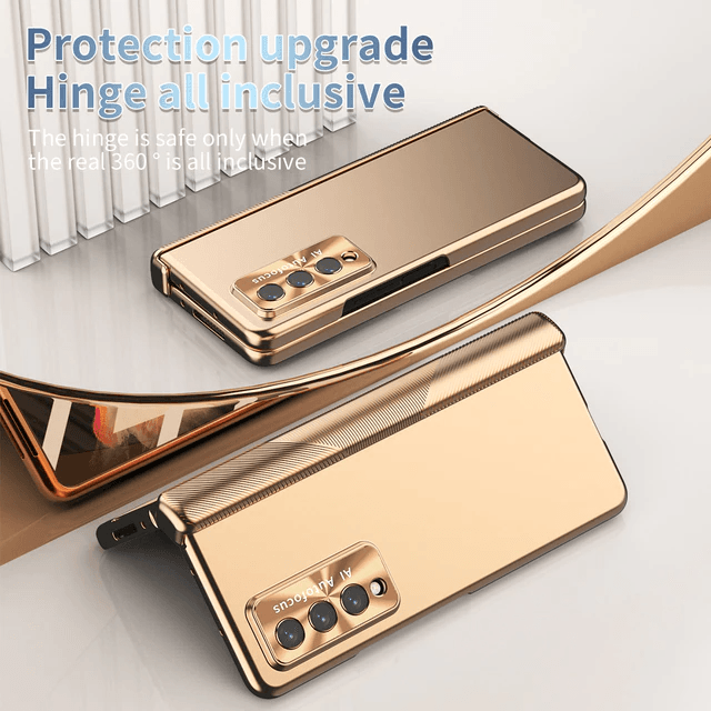 All Inclusive Metal Magnetic Case with Dual-Hinge & S Pen Holder - Z Fold 5 - InDayz™