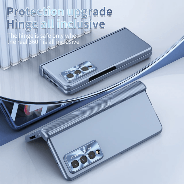 All Inclusive Metal Magnetic Case with Dual-Hinge & S Pen Holder - Z Fold 5 - InDayz™