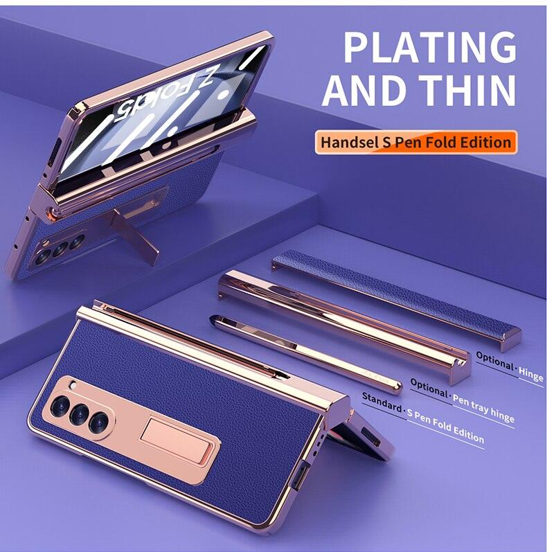 Leather Kickstand Pen Slot Case +FREE PEN - Z Fold 5 - InDayz™