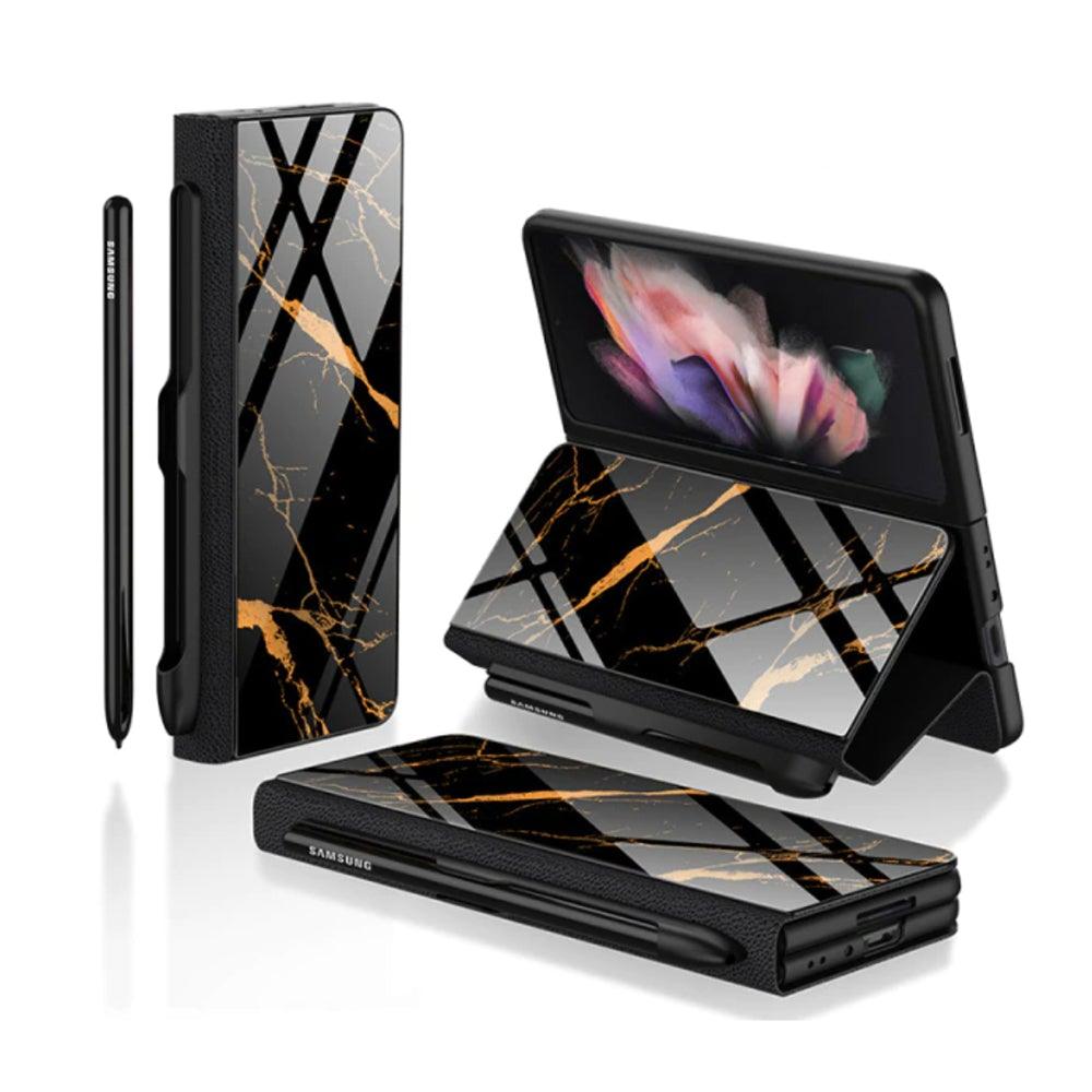 Leather Mirror Pen Slot Case - Z Fold 3 - InDayz™