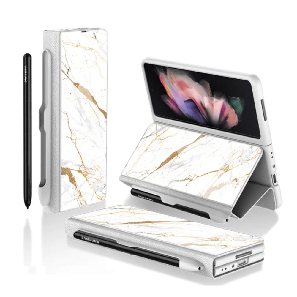 Leather Mirror Pen Slot Case - Z Fold 3 - InDayz™