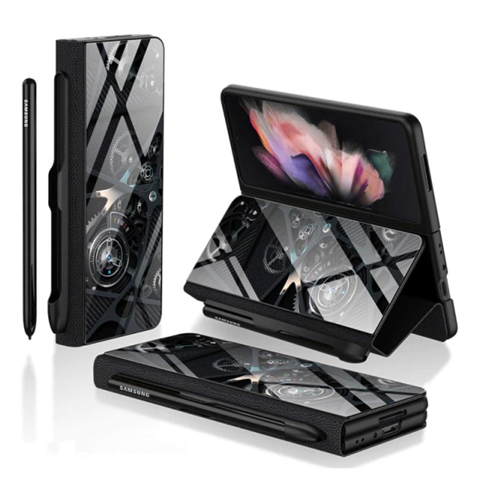 Leather-Mirror Pen-Slot Case - Z Fold series - InDayz™